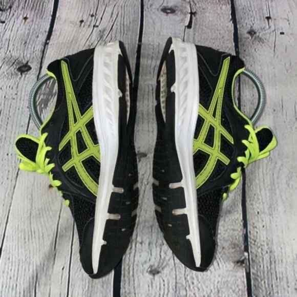 Asics - Jolt 2 GS Black/Neon Yellow Running Shoes - Youth 7 - 1014A035 - Picture 6 of 8